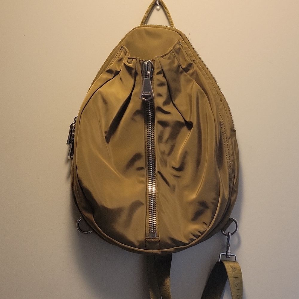 Aimee Kenstenberg Mustard Sling Belt Bag with Front Zip
